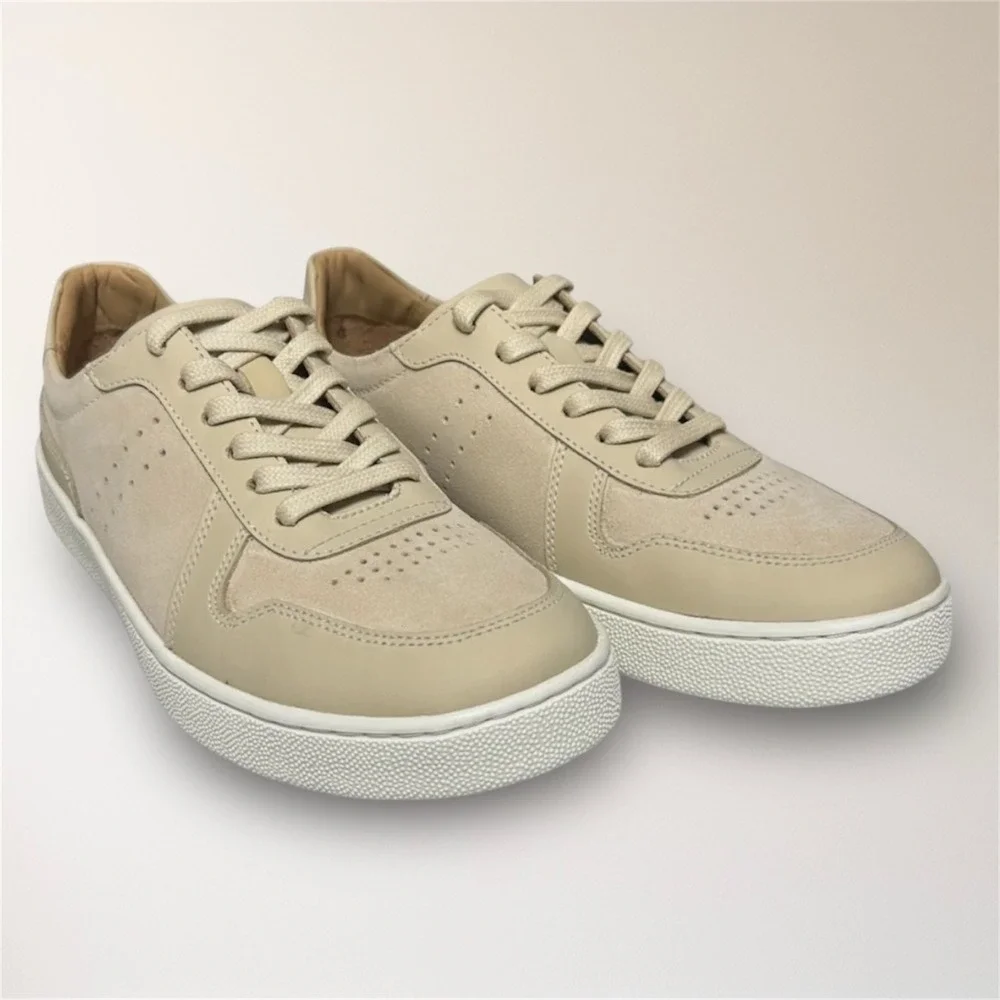 Nisolo Women's 5 Bone White‎ Leather Bria Go-To Court Sneakers New in Box $160